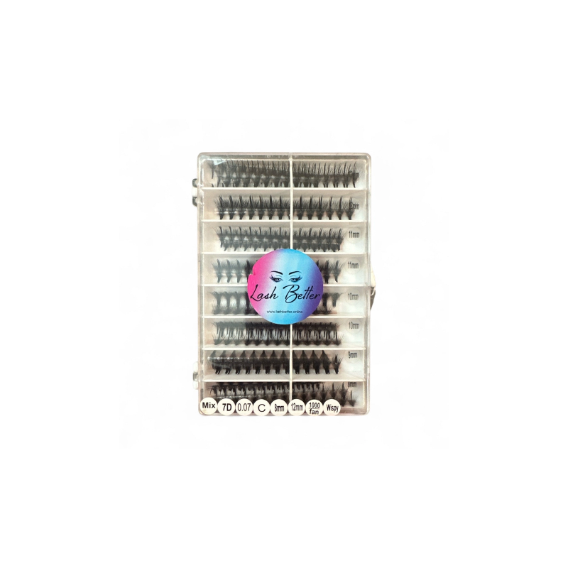 Lash Better brand mix wispy lash extensions