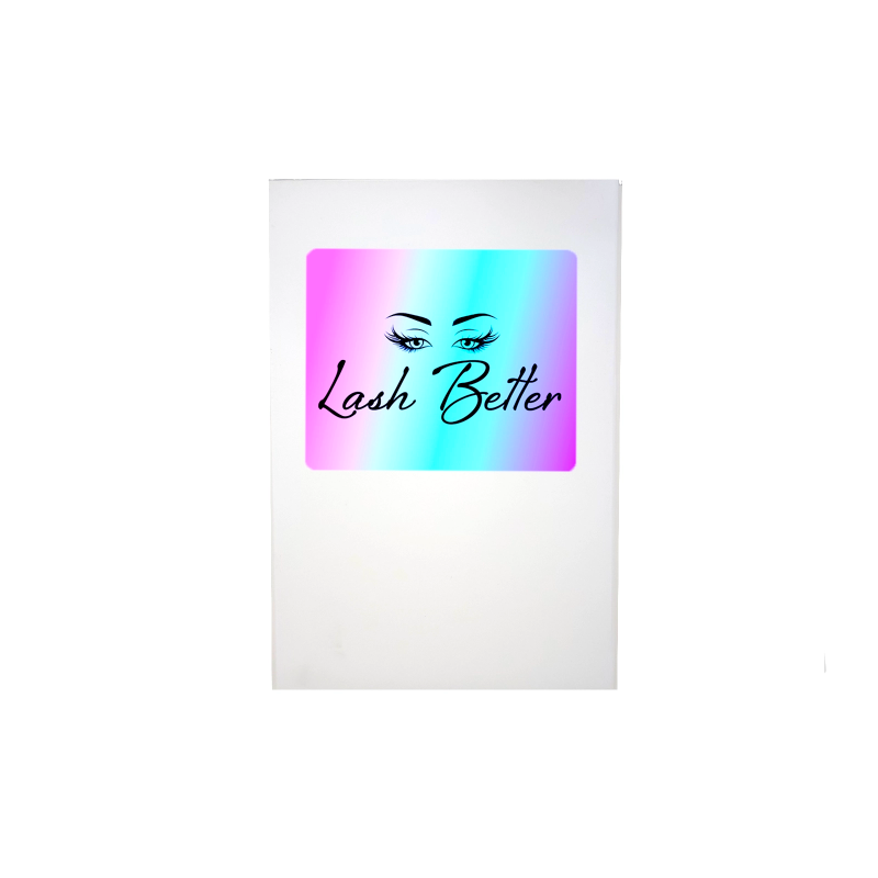 Product packaging with 'Lash Better' logo on a white background