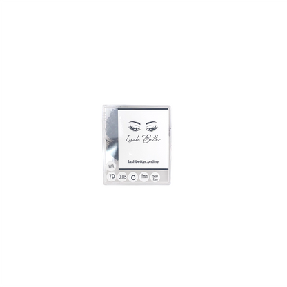 Eyelash extension packaging with 'Lash Better' branding on a white background