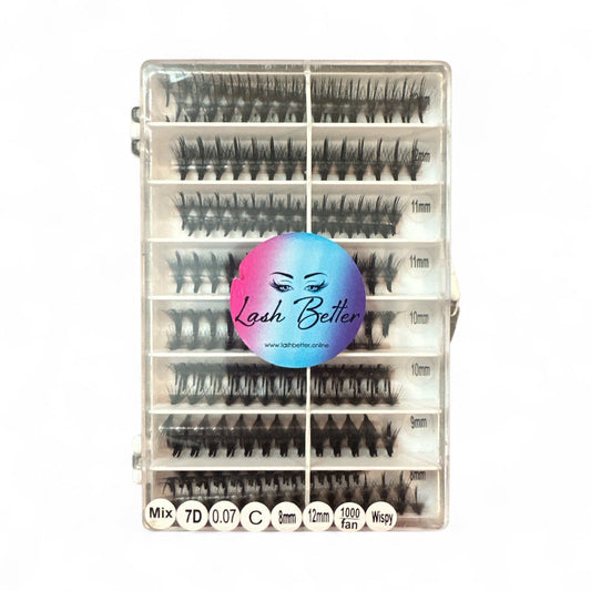 Mix 7D .07 C 10mm-14mm 1000 ct WISPY - Lash Better