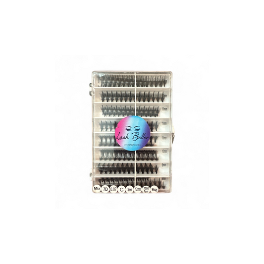 Lash Better brand mix wispy lash extensions