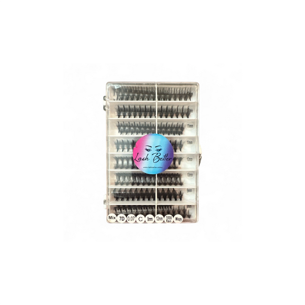 Lash Better brand mix wispy lash extensions