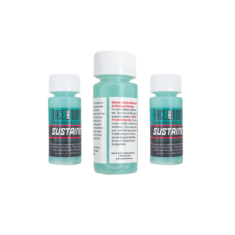 Permanent Makeup Secondary Numbing Cream — Professional Lidocaine/Tetracaine/Epinephrine topical anesthetic for PMU - front and back view