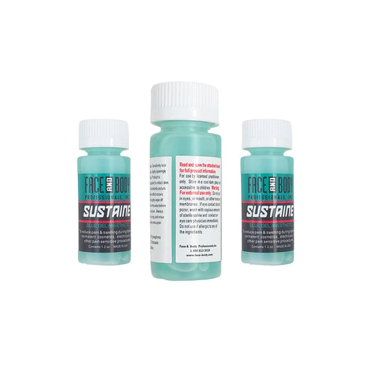 Permanent Makeup Secondary Numbing Cream — Professional Lidocaine/Tetracaine/Epinephrine topical anesthetic for PMU - front and back view