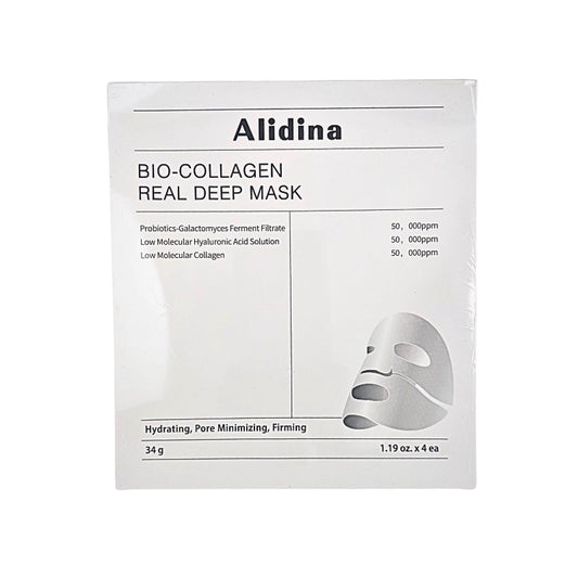 Alidina Bio-Collagen Real Deep Mask packaging, front-side, on a white background