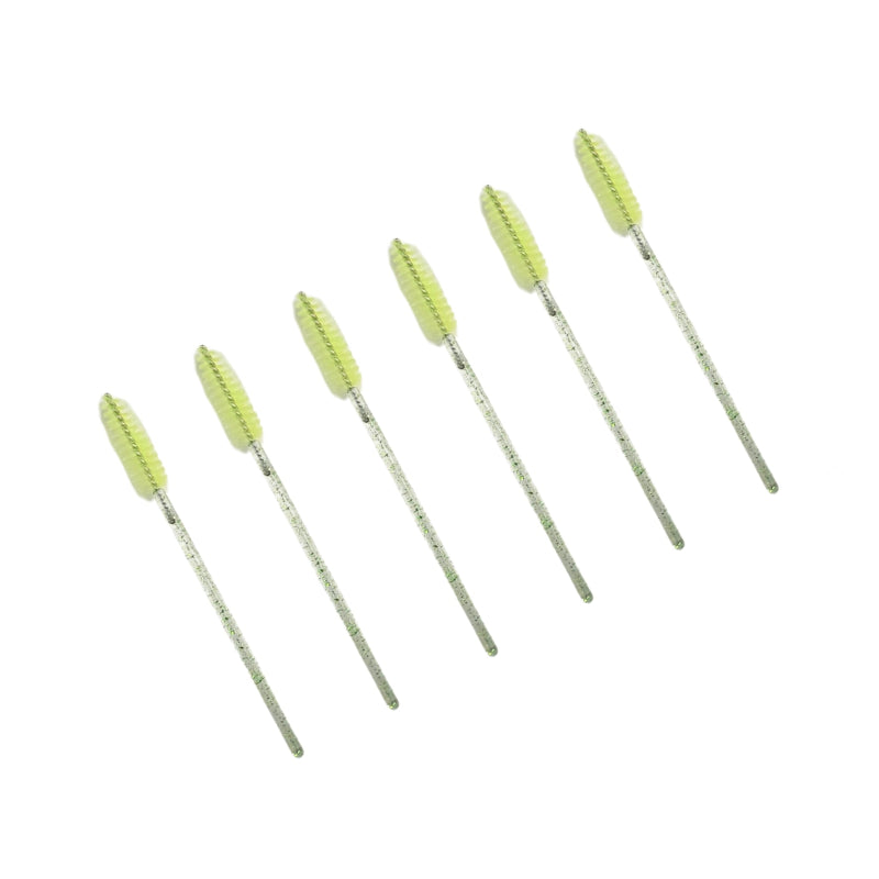 Colored disposable lash wands in green by Lash Better