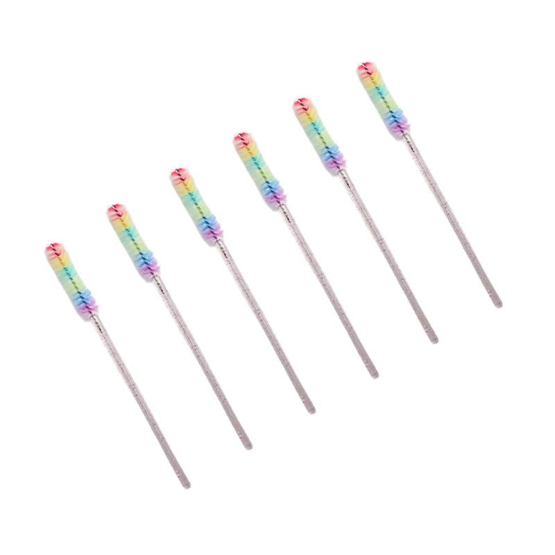 Colored disposable lash wands in rainbow by Lash Better