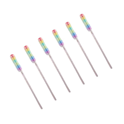 Colored disposable lash wands in rainbow by Lash Better