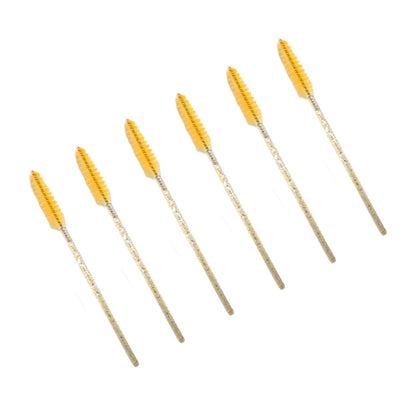 Colored disposable lash wands in yellow by Lash Better
