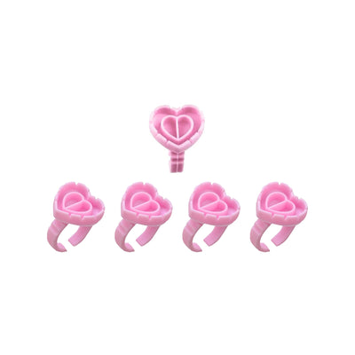 Disposable lash glue rings worn on finger for precise adhesive control by Lash Better