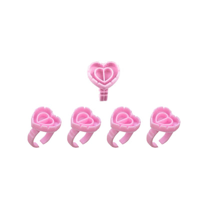 Disposable lash glue rings worn on finger for precise adhesive control by Lash Better