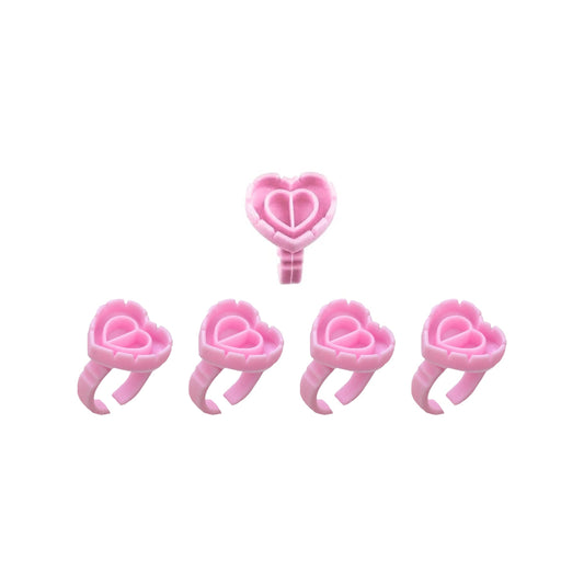 Disposable lash glue rings worn on finger for precise adhesive control by Lash Better